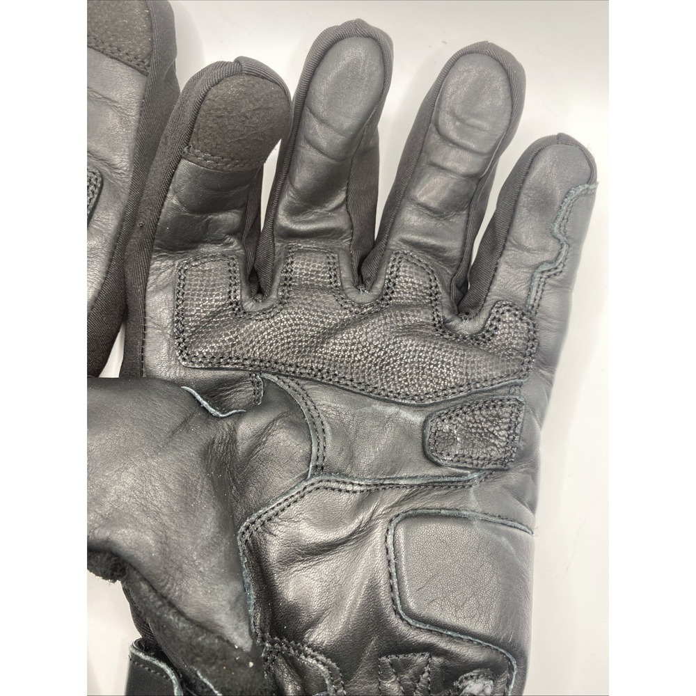 BILT Men's 5XL Motorcycle Riding Gloves Black Leather Waterproof Gauntlet - Picture 13 of 16